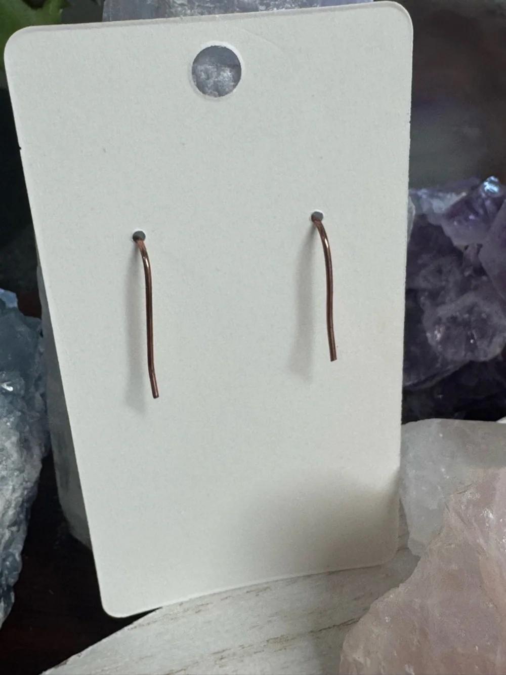 Arizona Turquoise Copper Dangle Earrings - Turquoise - Picture 4 of 5